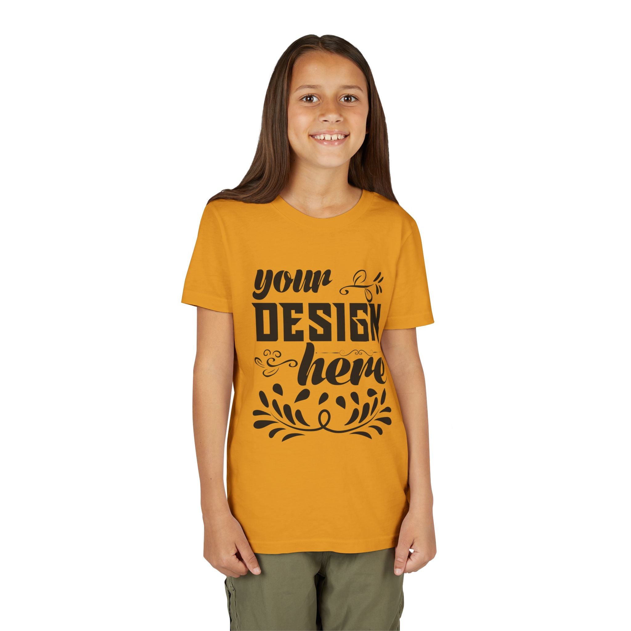 Customizable Bella+Canvas 3001Y Youth Short Sleeve T-Shirt Premium Fit