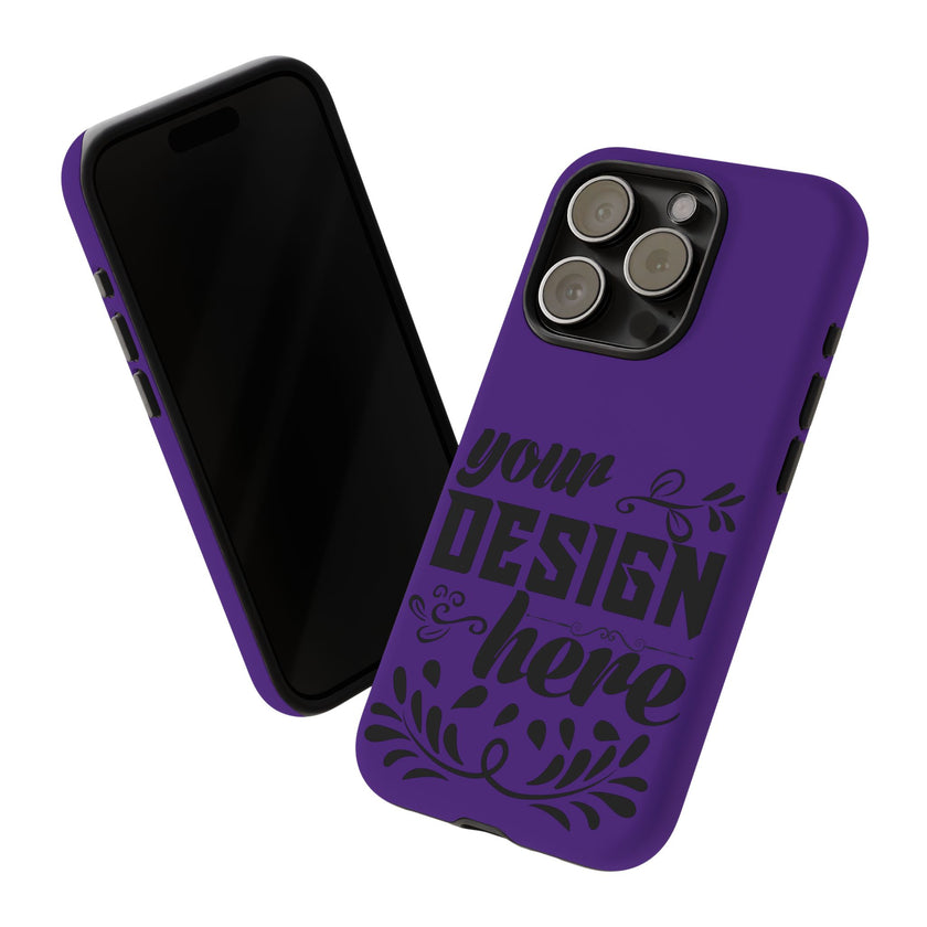 Customizable Tough Dual Layer Phone Case Polycarbonate TPU Liner Protective