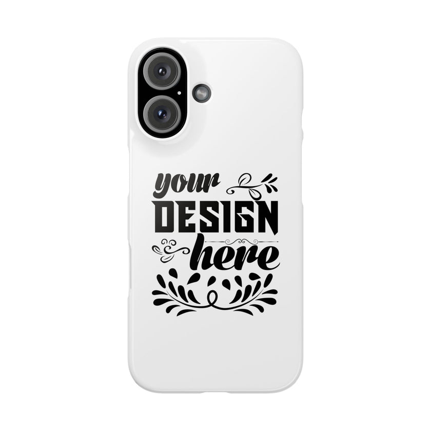 Customizable Snap Phone Case Slim Lightweight Polycarbonate Gloss Or Matte