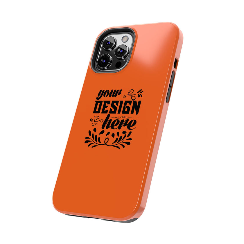 Customizable Tough Phone Case Glossy Dual Layer Wireless Charging
