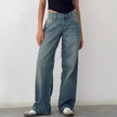 Nameria High Waist Straight Leg Denim Jeans Full Length