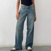 Nameria High Waist Straight Leg Denim Jeans Full Length