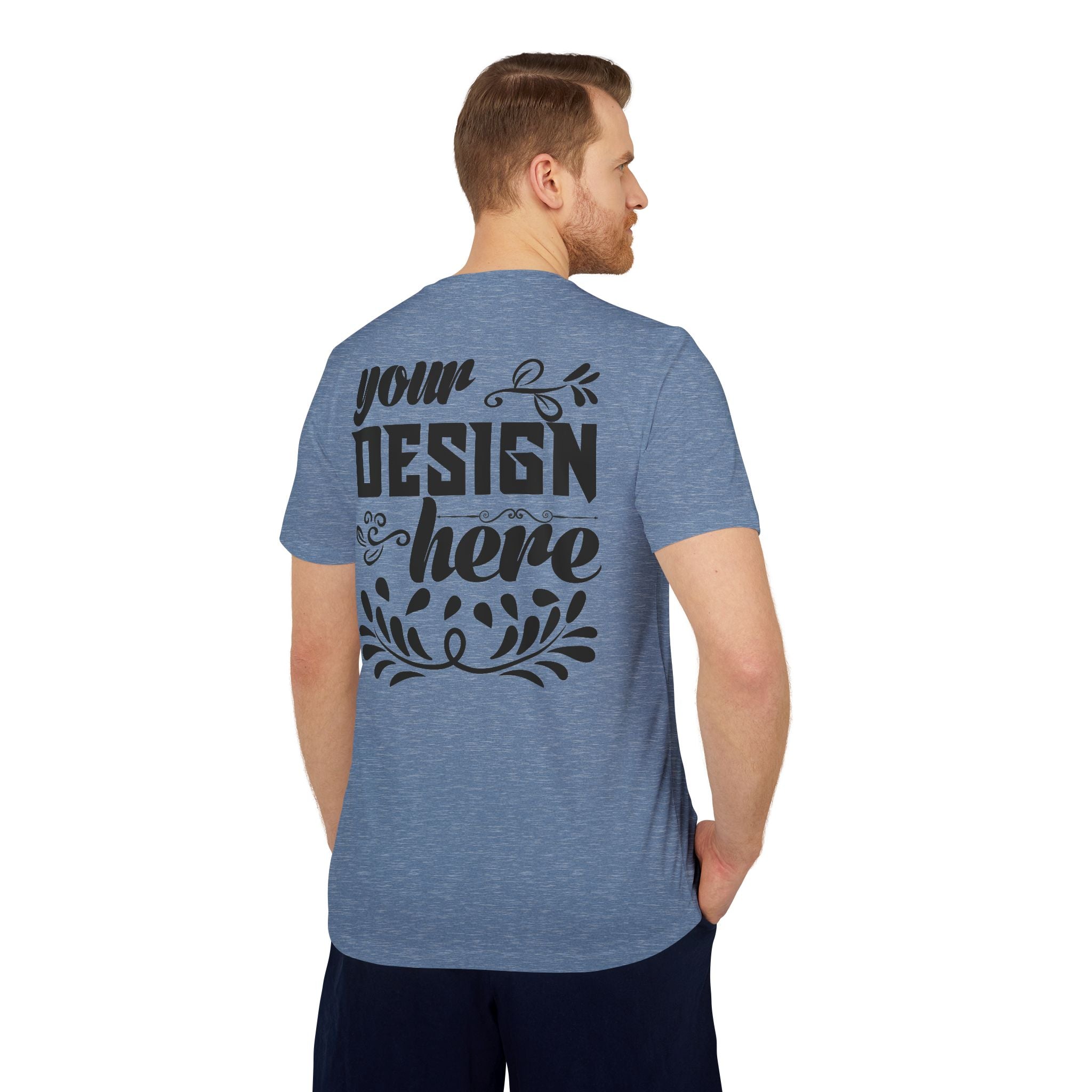 Customizable Adidas A376 Unisex Sport T-Shirt Regular Fit Performance