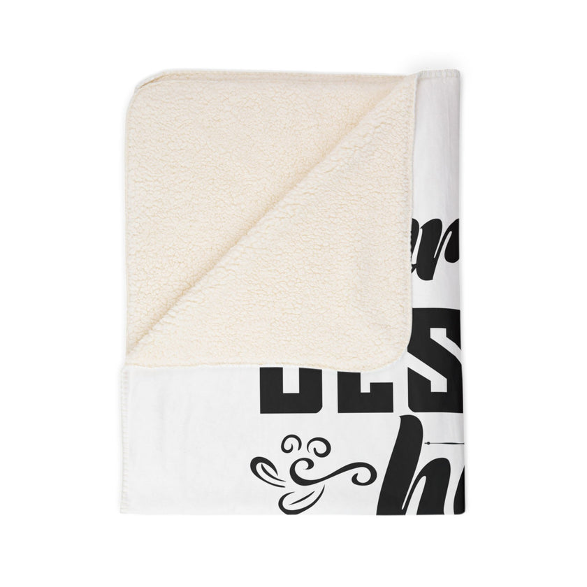 Customizable Fleece Sherpa Blanket 480gsm One Sided Print 2 Sizes