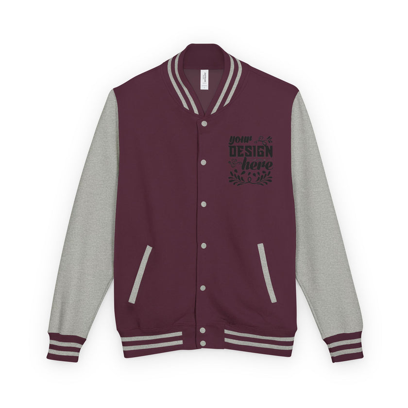 Customizable AWDis JH043 Unisex Heavyweight Letterman Jacket