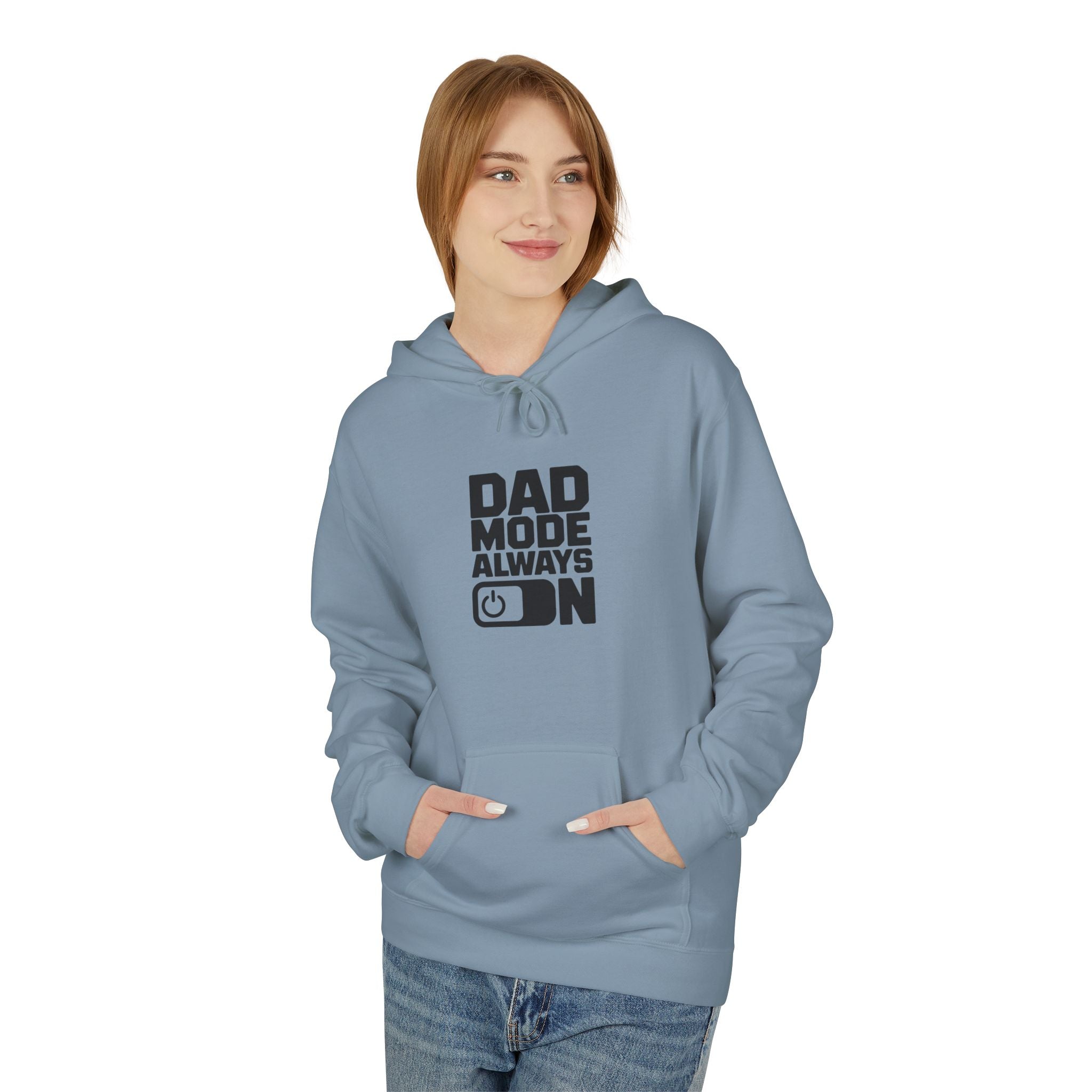 Gildan SF500 Fleece Hoodie | Dad Mode Always On Graphic Print