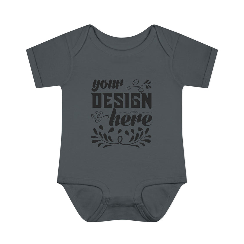 Customizable Infant Baby Rib Bodysuit Rabbit Skins 4400 Unisex