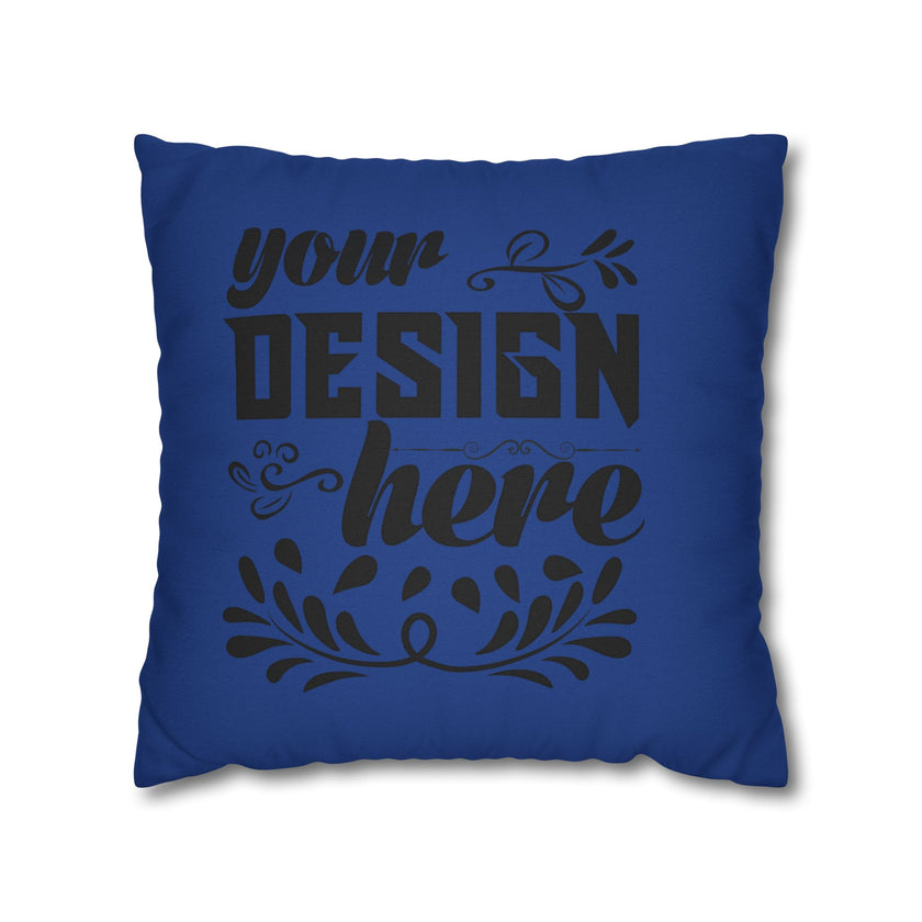 Customizable Spun Polyester Square Pillowcase Double-Sided Print Cover