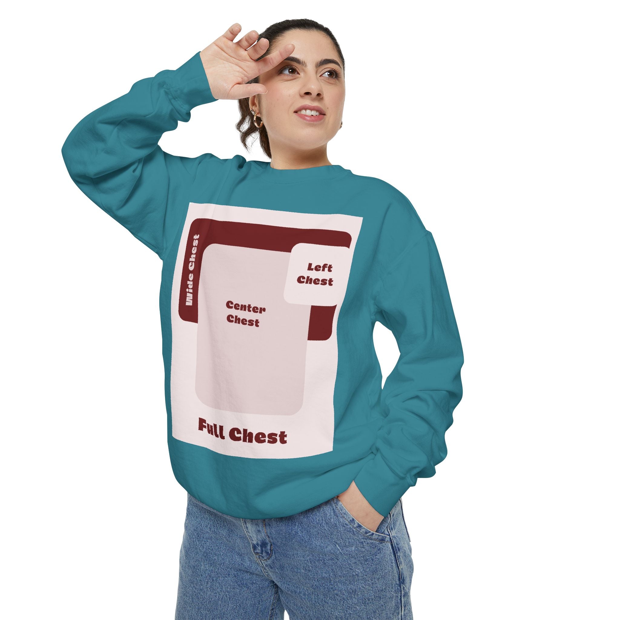 Customizable Comfort Colors 1566 Unisex Garment Dyed Sweatshirt DTG Custom Design