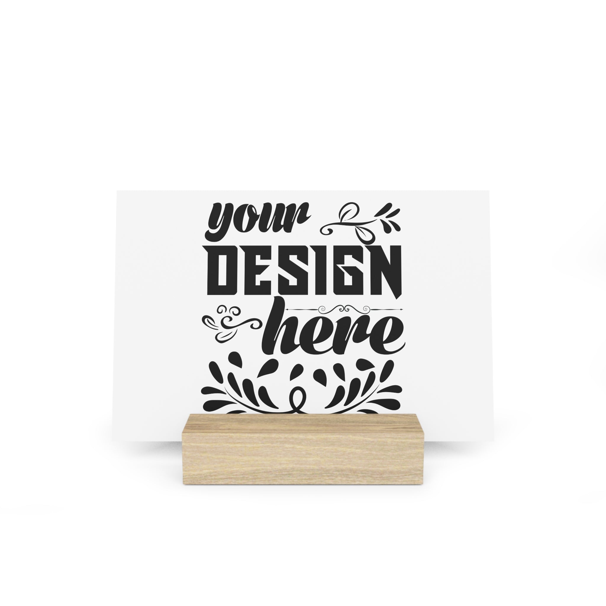Customizable Gallery Board with Wooden Stand 1.8mm Giclée Print