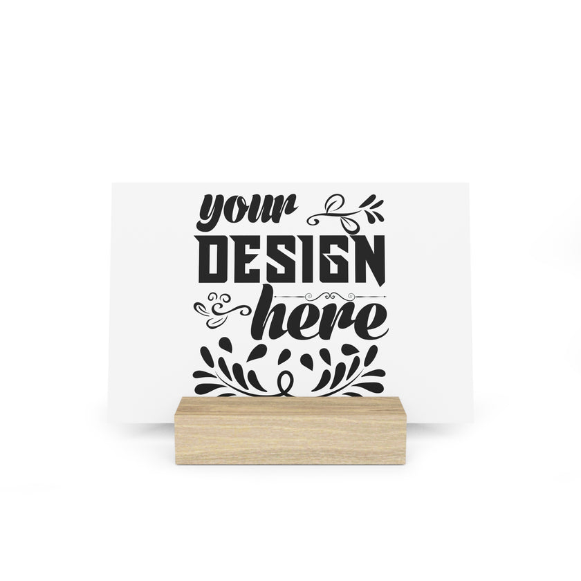 Customizable Gallery Board with Wooden Stand 1.8mm Giclée Print