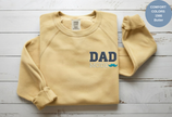 Unisex Garment-Dyed Sweatshirt with Dad Mode Embroidery
