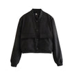 Nameria Stand Collar Pocket Jacket