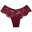 Nameria Women's Mid Rise Lace Briefs Solid Color