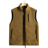 Nameria Unisex Fleece Lined Zip-Up Vest Stand Collar