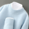 Nameria Wool Half Turtleneck Sweater Thick Knit Loose Fit
