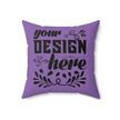 Customizable Faux Suede Square Pillow with Insert Double-Sided Print