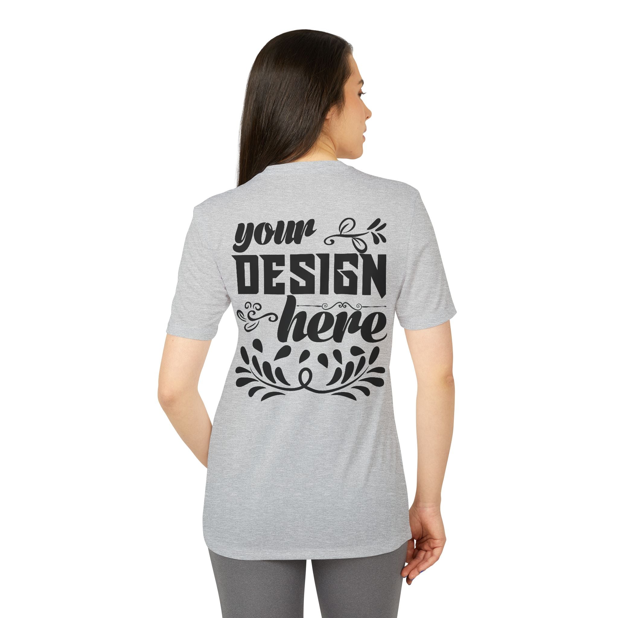 Customizable Adidas A376 Unisex Sport T-Shirt Regular Fit Performance