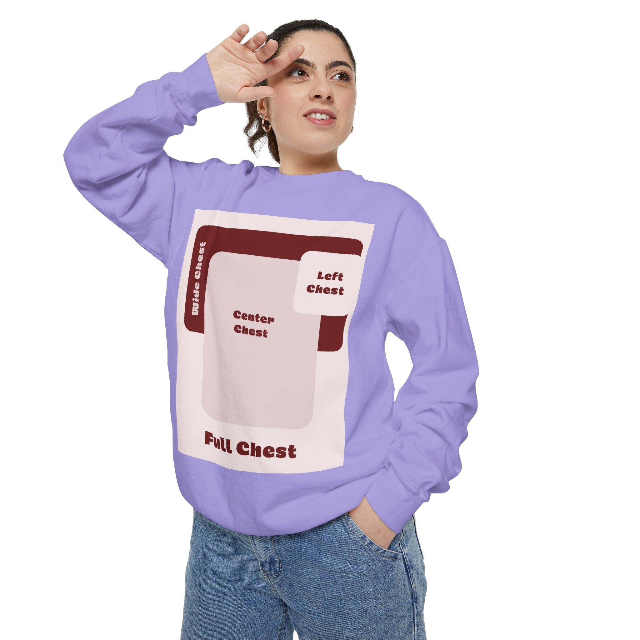 Customizable Comfort Colors 1566 Unisex Garment Dyed Sweatshirt DTG Custom Design