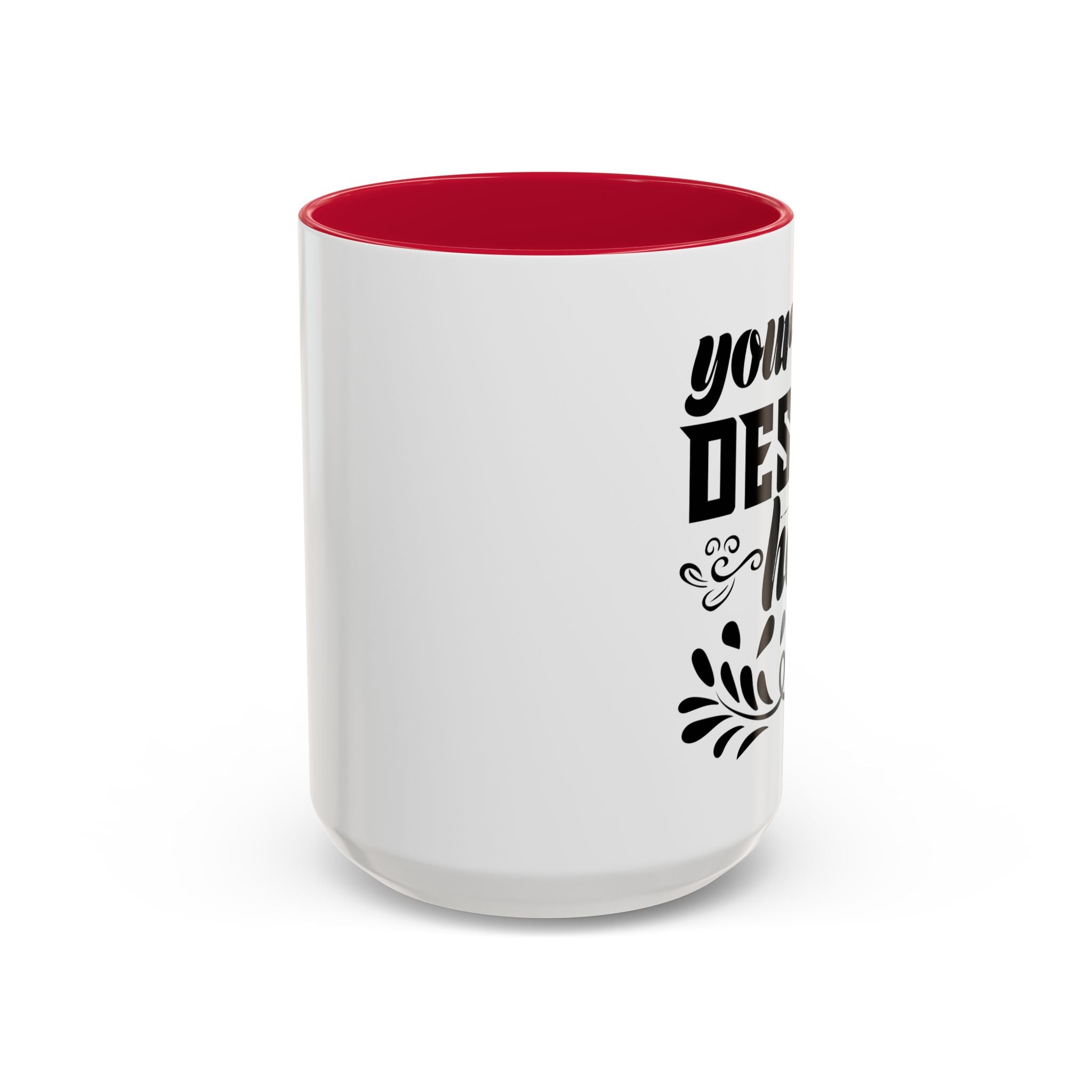 Customizable Glossy Ceramic Accent Mug 11oz and 15oz