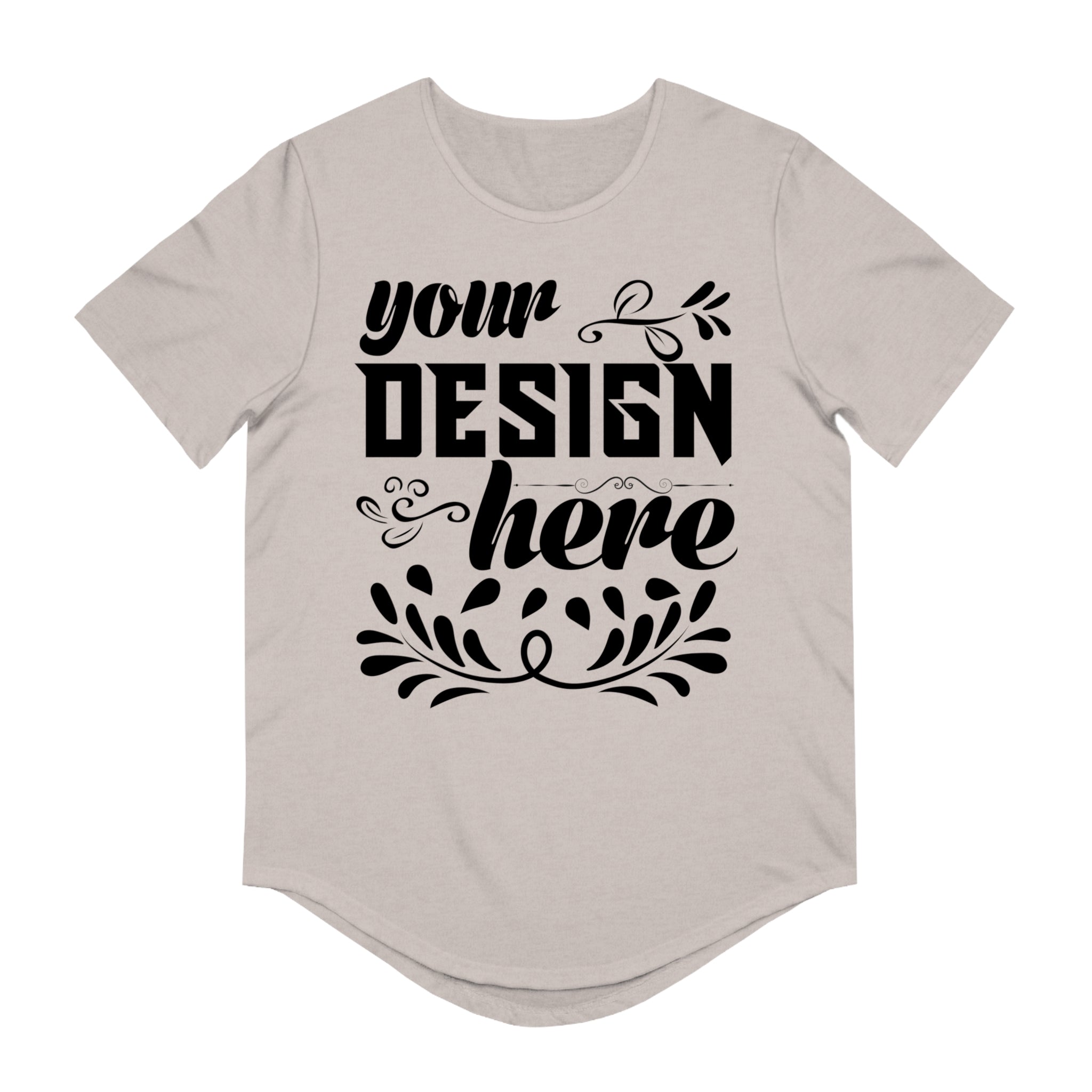 Customizable Bella+Canvas 3003 Mens Jersey Curved Hem Tee