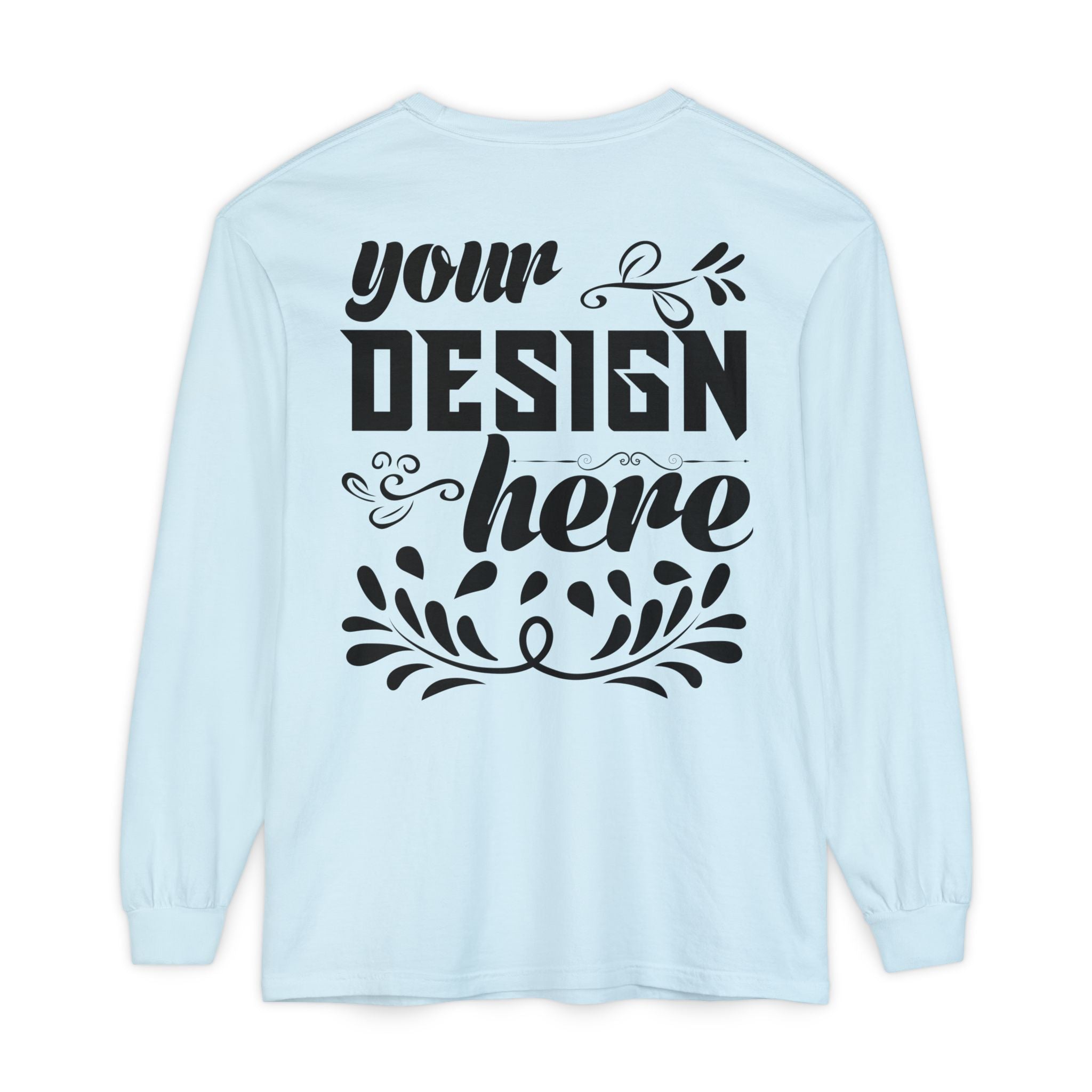 Customizable Comfort Colors 6014 Unisex Garment Dyed Long Sleeve T Shirt