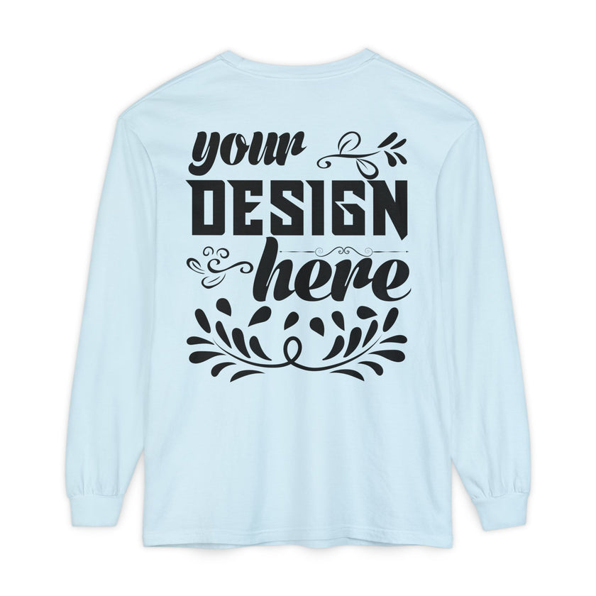 Customizable Comfort Colors 6014 Unisex Garment Dyed Long Sleeve T Shirt