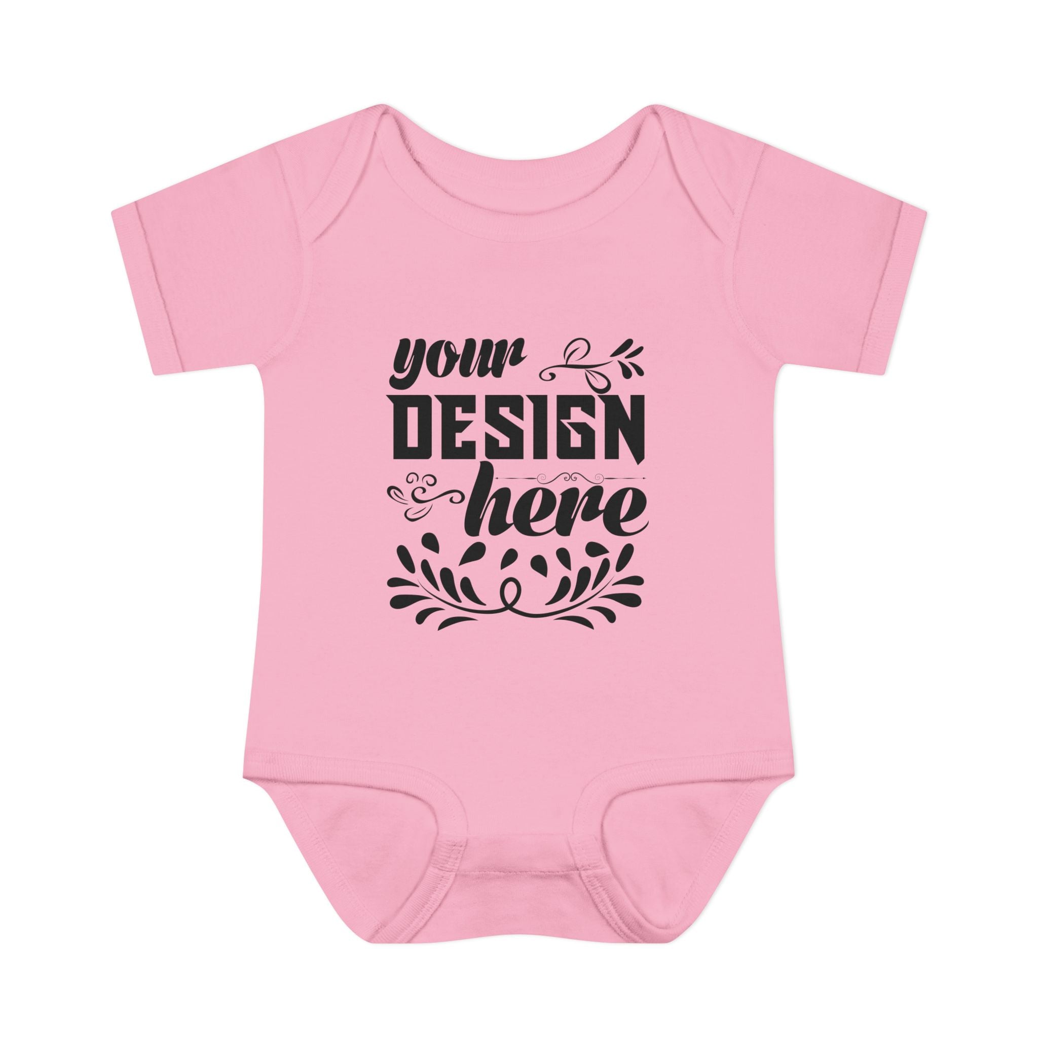 Customizable Infant Baby Rib Bodysuit Rabbit Skins 4400 Unisex