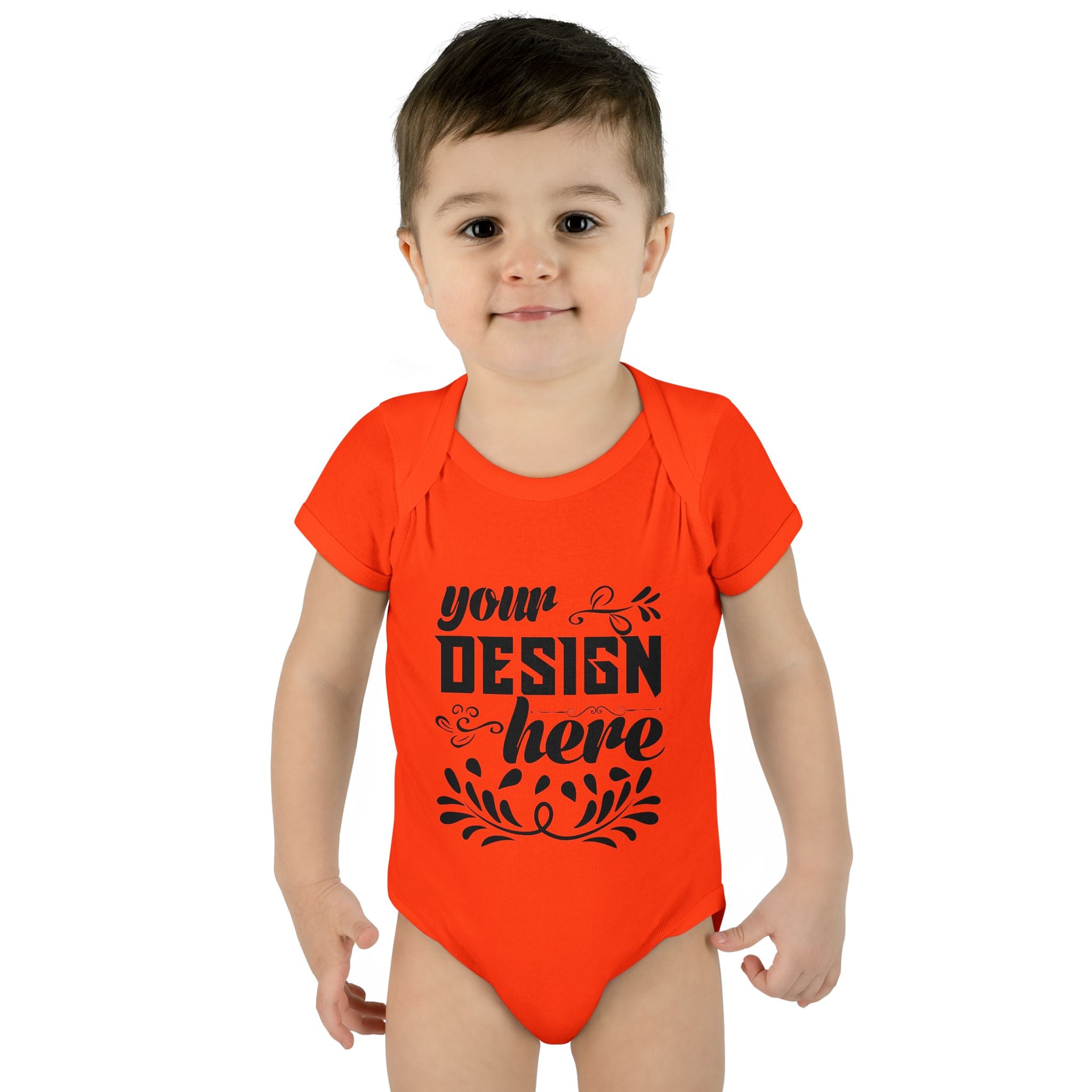 Customizable Infant Baby Rib Bodysuit Rabbit Skins 4400 Unisex