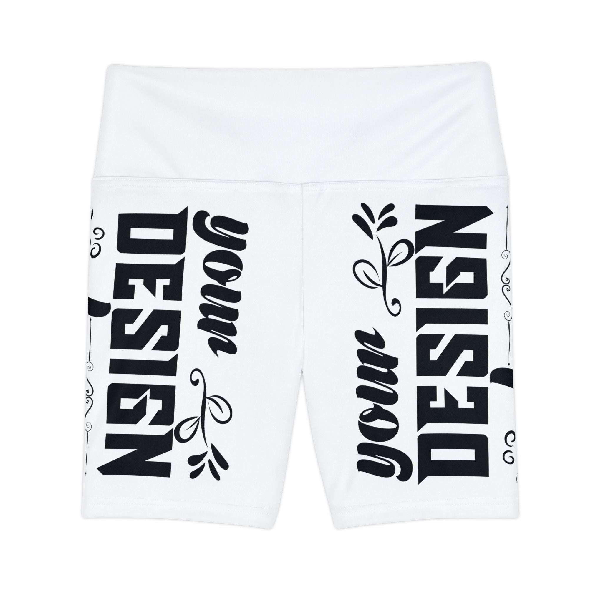 Customizable Womens Workout Shorts All Over Print Medium Heavy