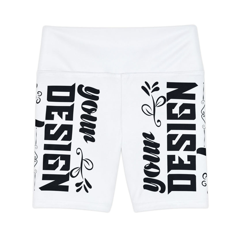 Customizable Womens Workout Shorts All Over Print Medium Heavy