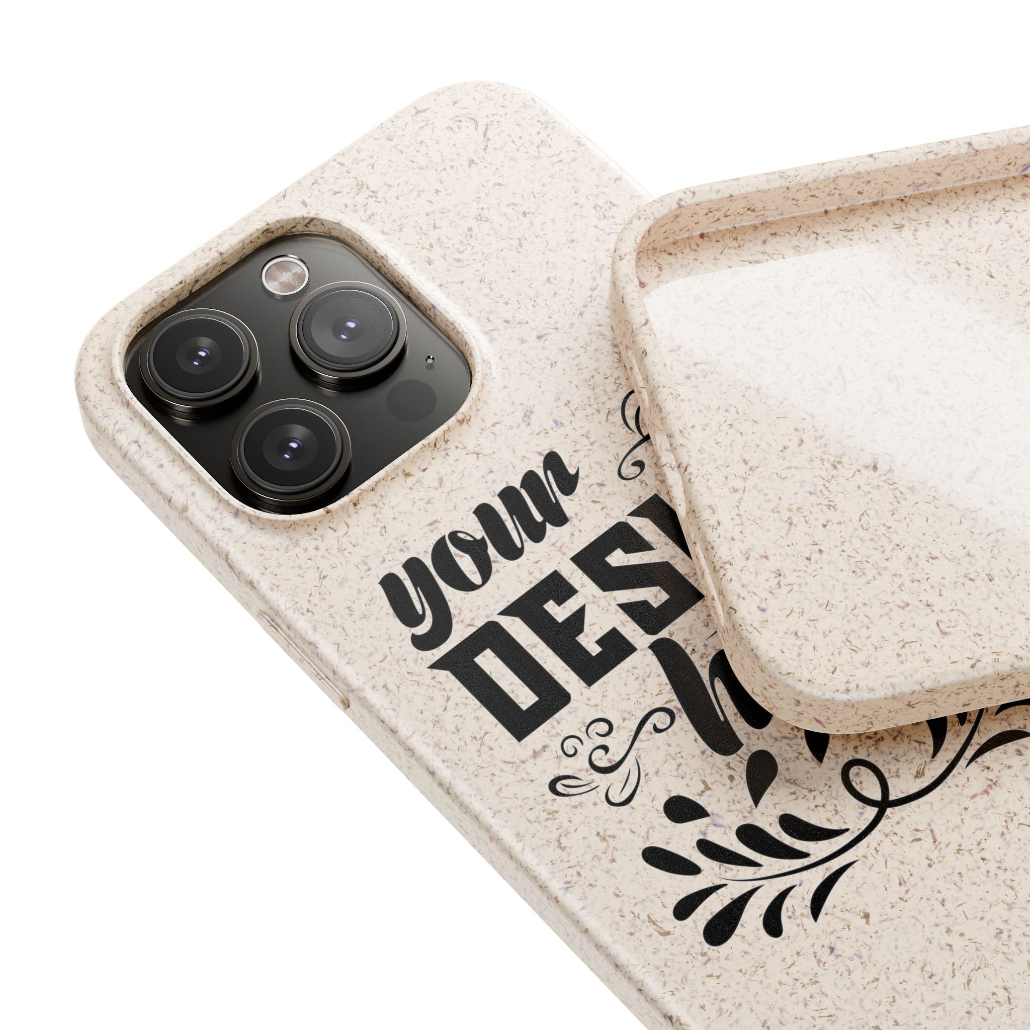 Customizable Biodegradable Phone Case Matte Finish Wireless Charging