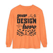 Customizable Comfort Colors 6014 Unisex Garment Dyed Long Sleeve T Shirt