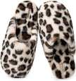 Women’s Plush Faux Fur Memory Foam Scuff Slippers – Cozy Indoor Slip-On House Shoes