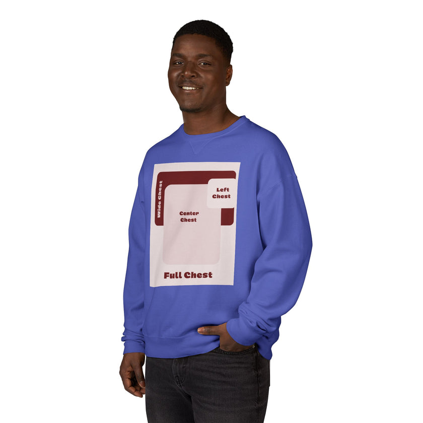 Customizable Hanes GDH400 Unisex Garment Dyed Crewneck Sweatshirt