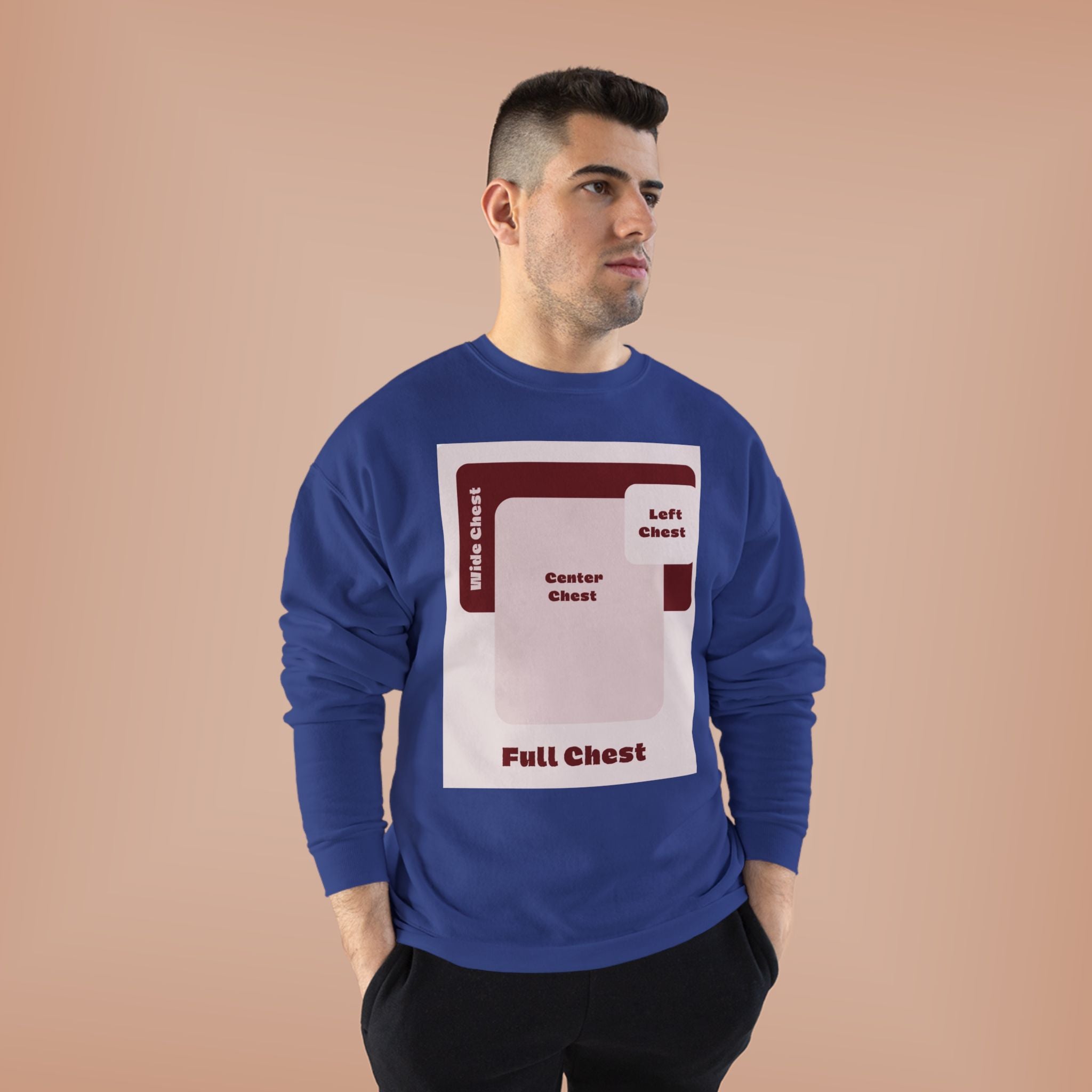 Customizable Unisex Hanes P160 EcoSmart  Crewneck Sweatshirt