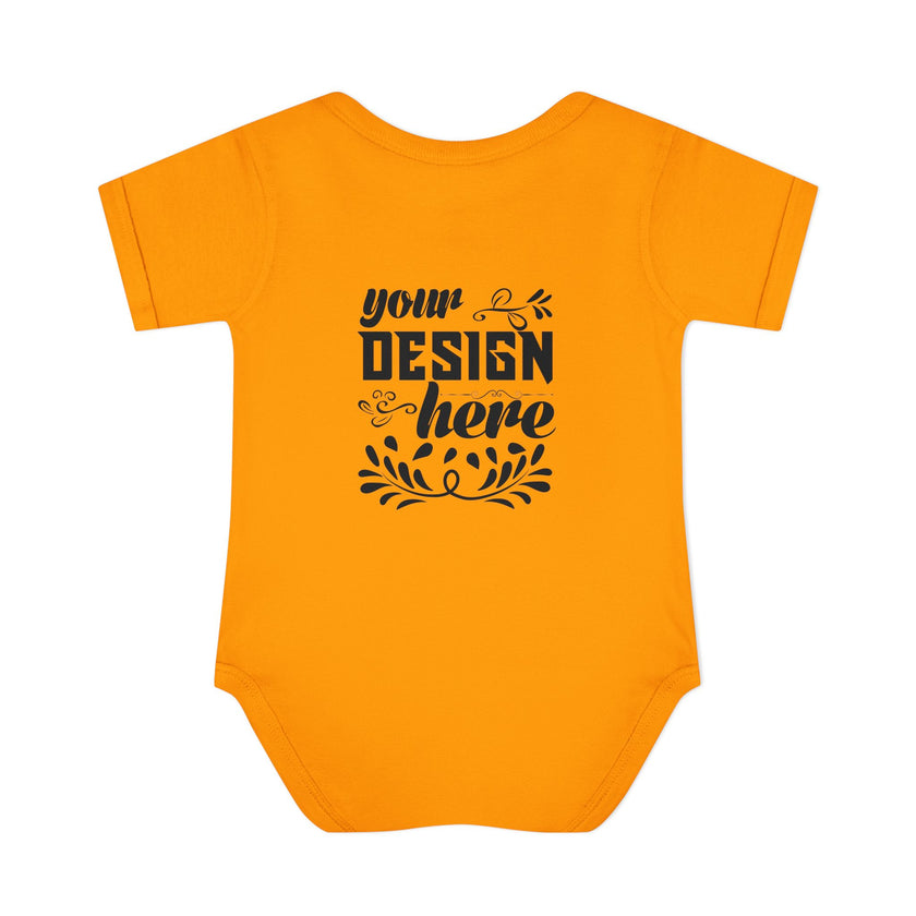 Customizable Infant Baby Rib Bodysuit Rabbit Skins 4400 Unisex