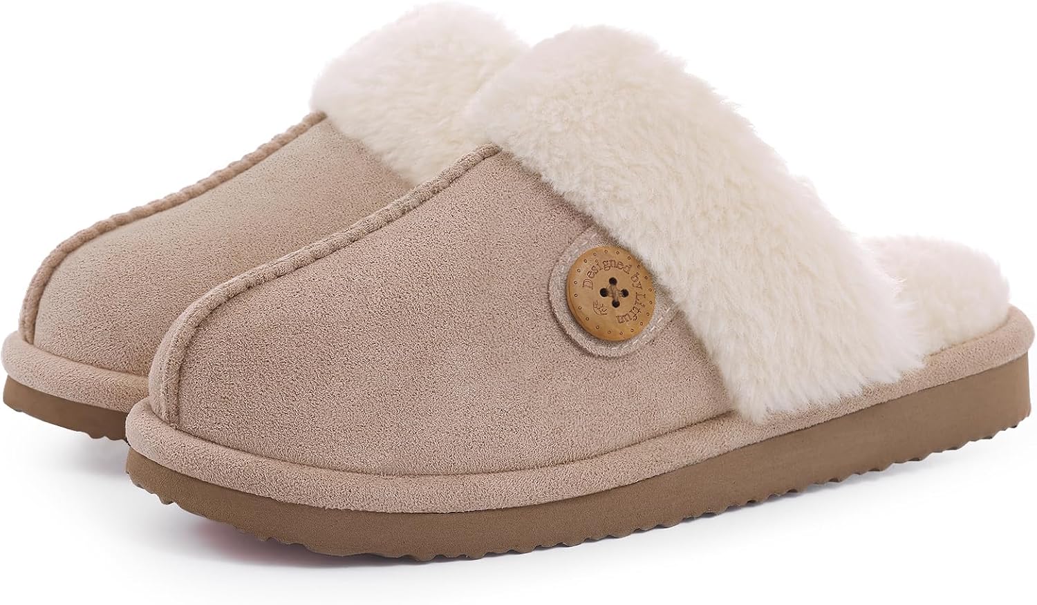 Women’s Cozy Memory Foam Winter House Slippers – Plush Lined Indoor Outdoor Slip-On