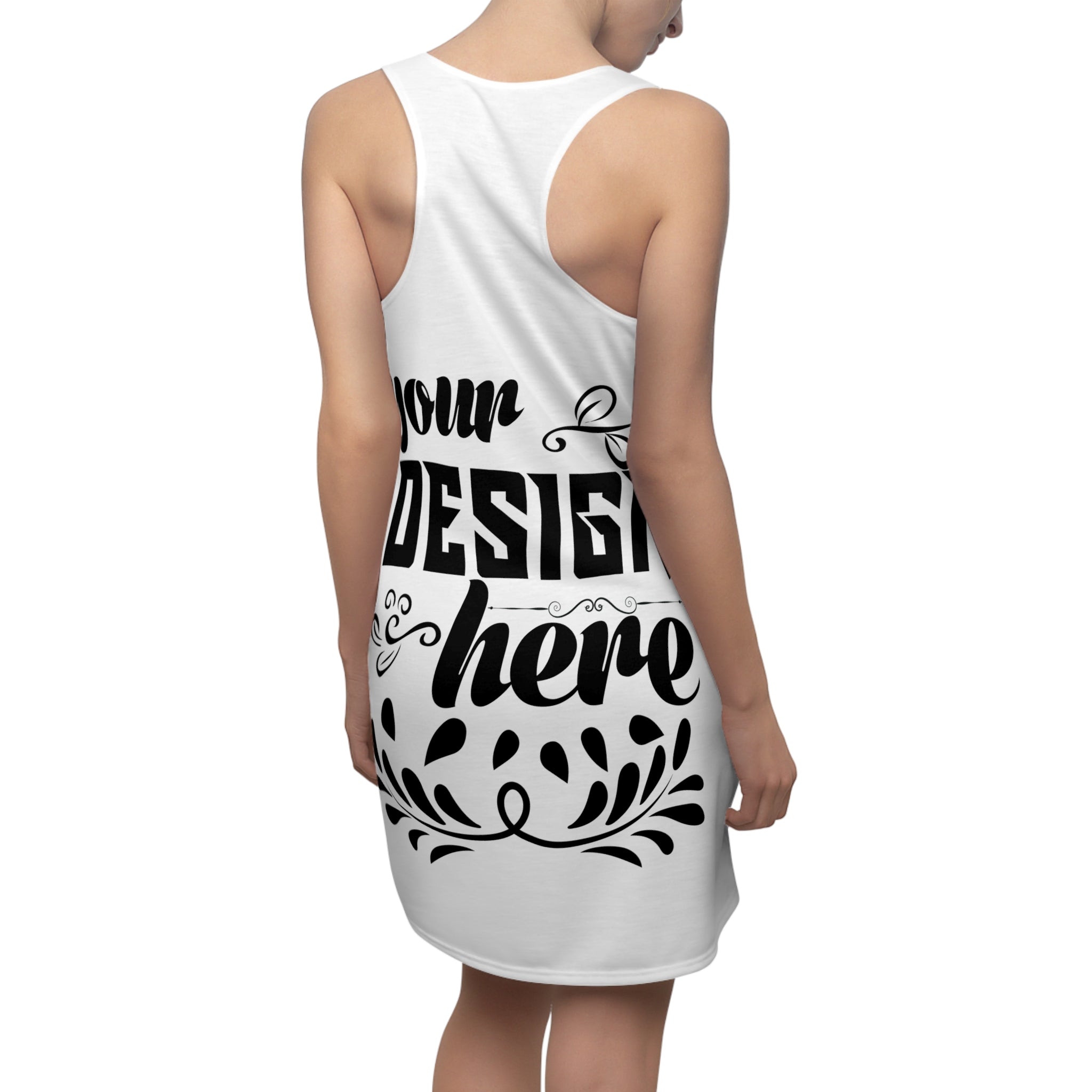 Customizable Women’s Racerback Dress AOP Lightweight Polyester Sport Fit