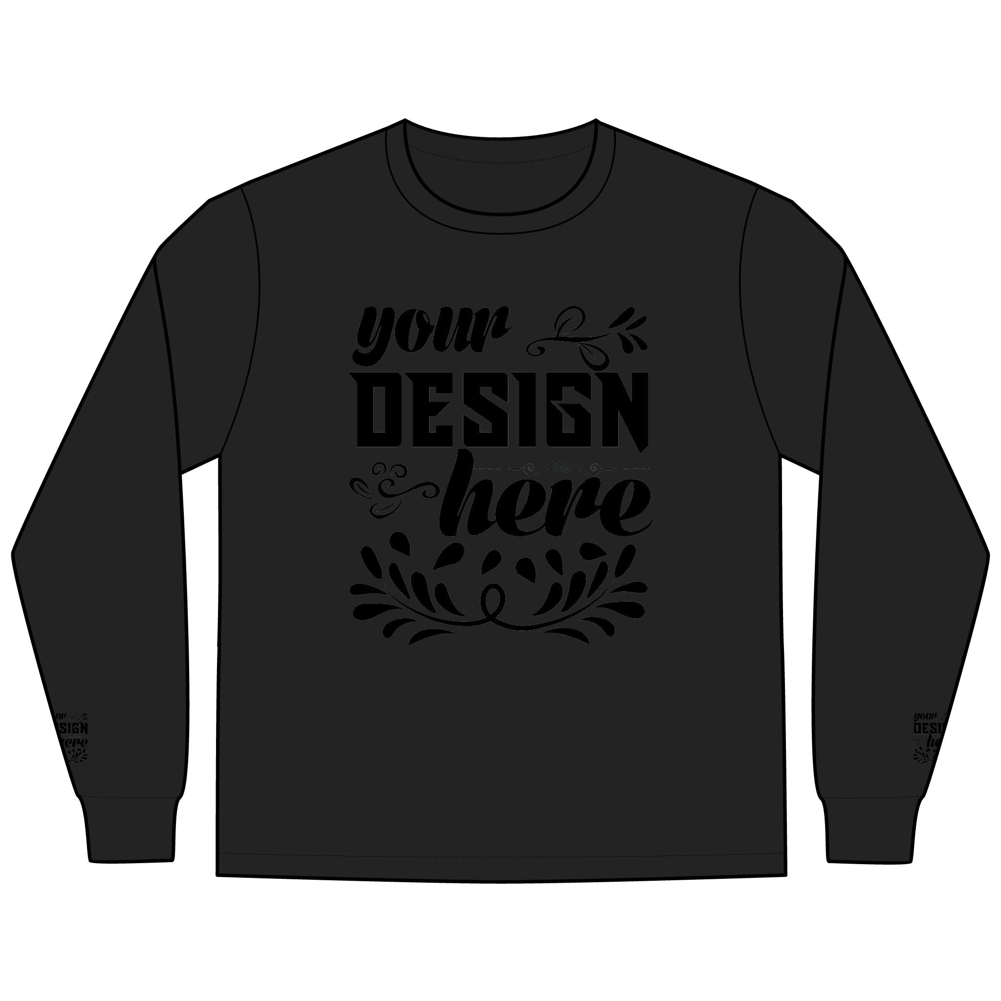 Customizable District DT109 Mens Lightweight Long Sleeve Tee Classic Fit