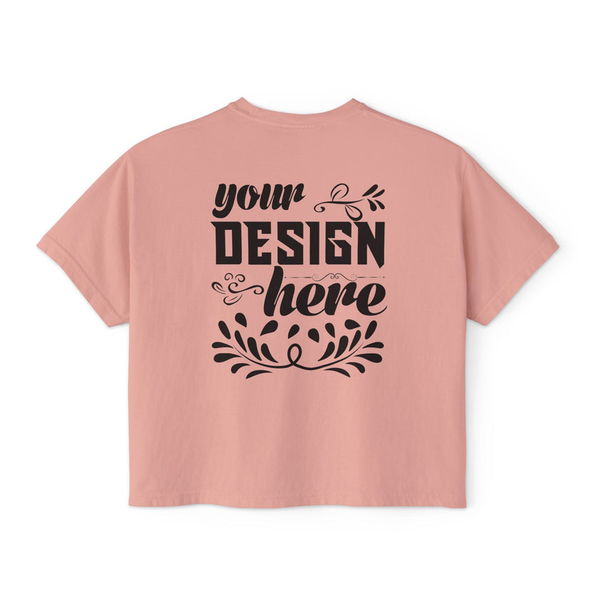 Customizable Comfort Colors 3023CL Womens Boxy Pigment Dyed T-Shirt