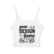 Customizable Bella+Canvas 1012 Womens Spaghetti Strap Tank Top Mid Length Fit