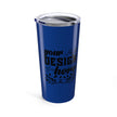 Customizable 20oz Vacuum Insulated Stainless Steel Tumbler With Clear Lid