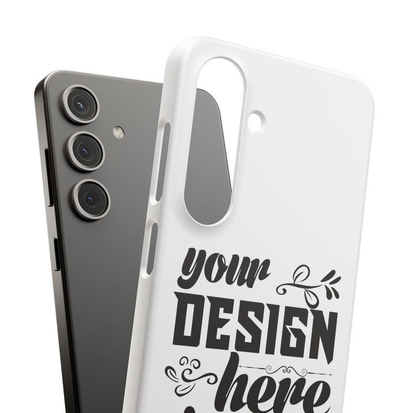 Customizable Snap Phone Case Slim Lightweight Polycarbonate Gloss Or Matte