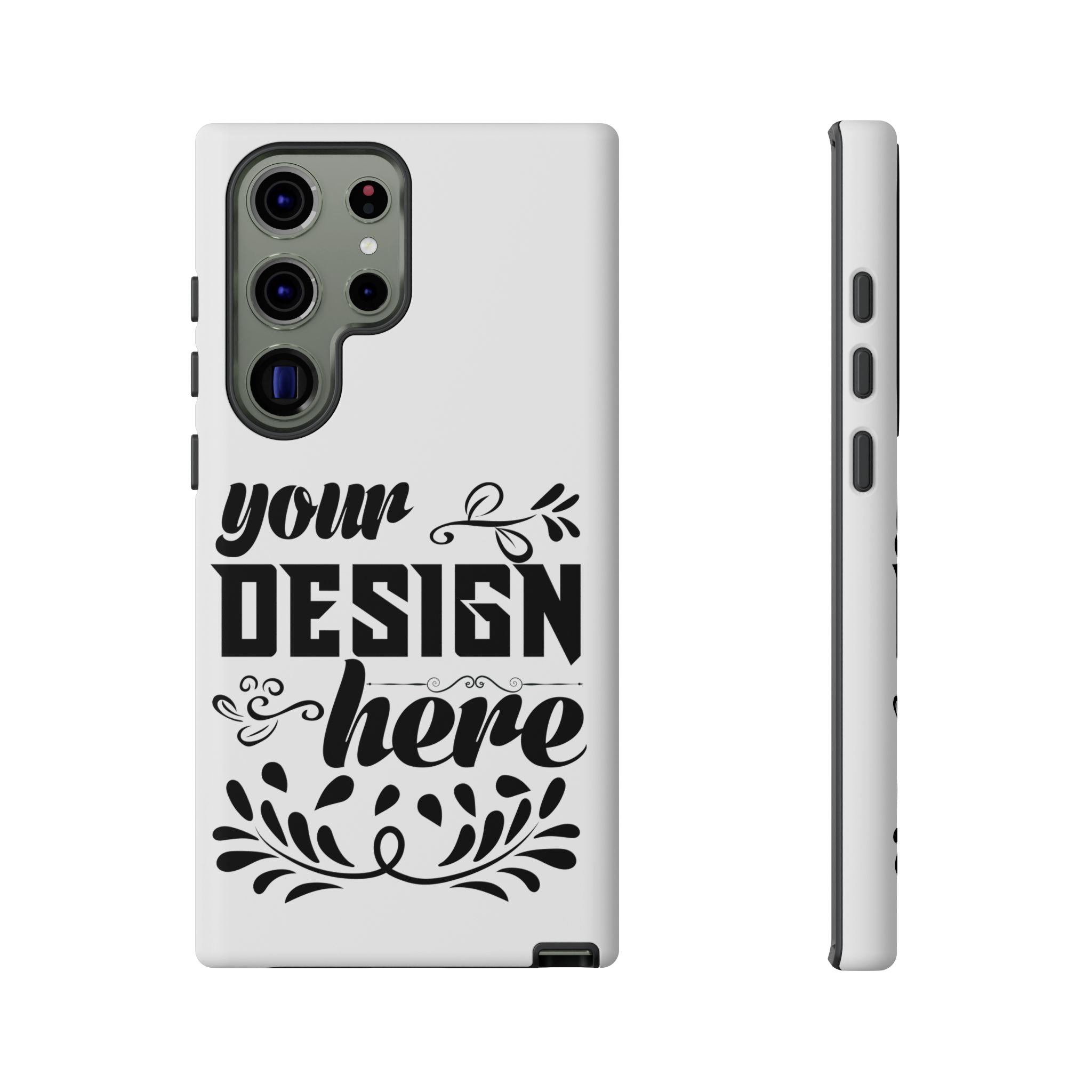 Customizable Tough Dual Layer Phone Case Polycarbonate TPU Liner Protective