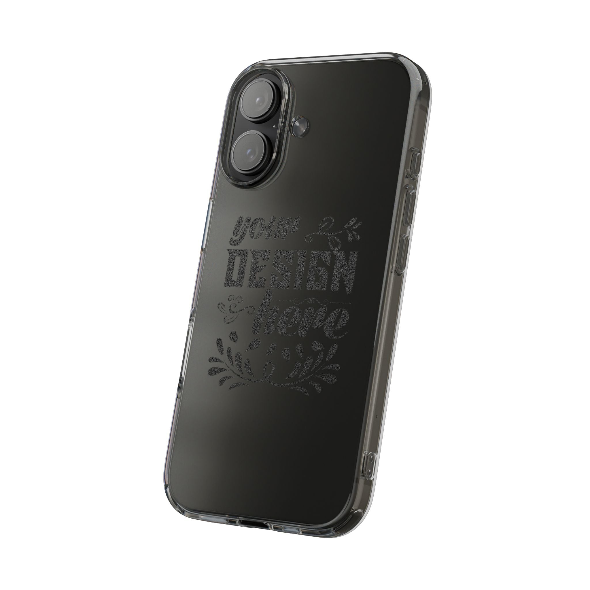 Customizable Clear Impact Resistant Phone Case With TPU Sides Wireless Ready