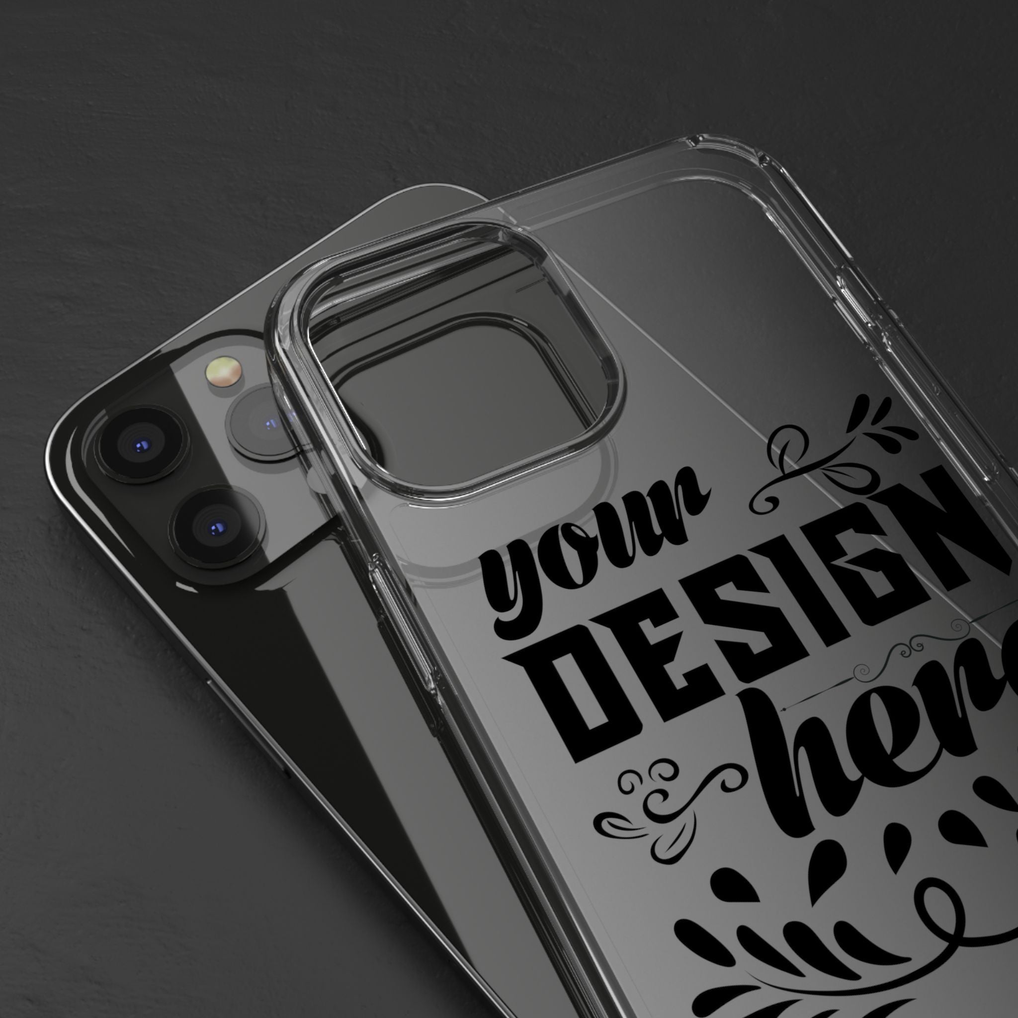Customizable Clear Phone Case Slim Lightweight Scratch Resistant Protection
