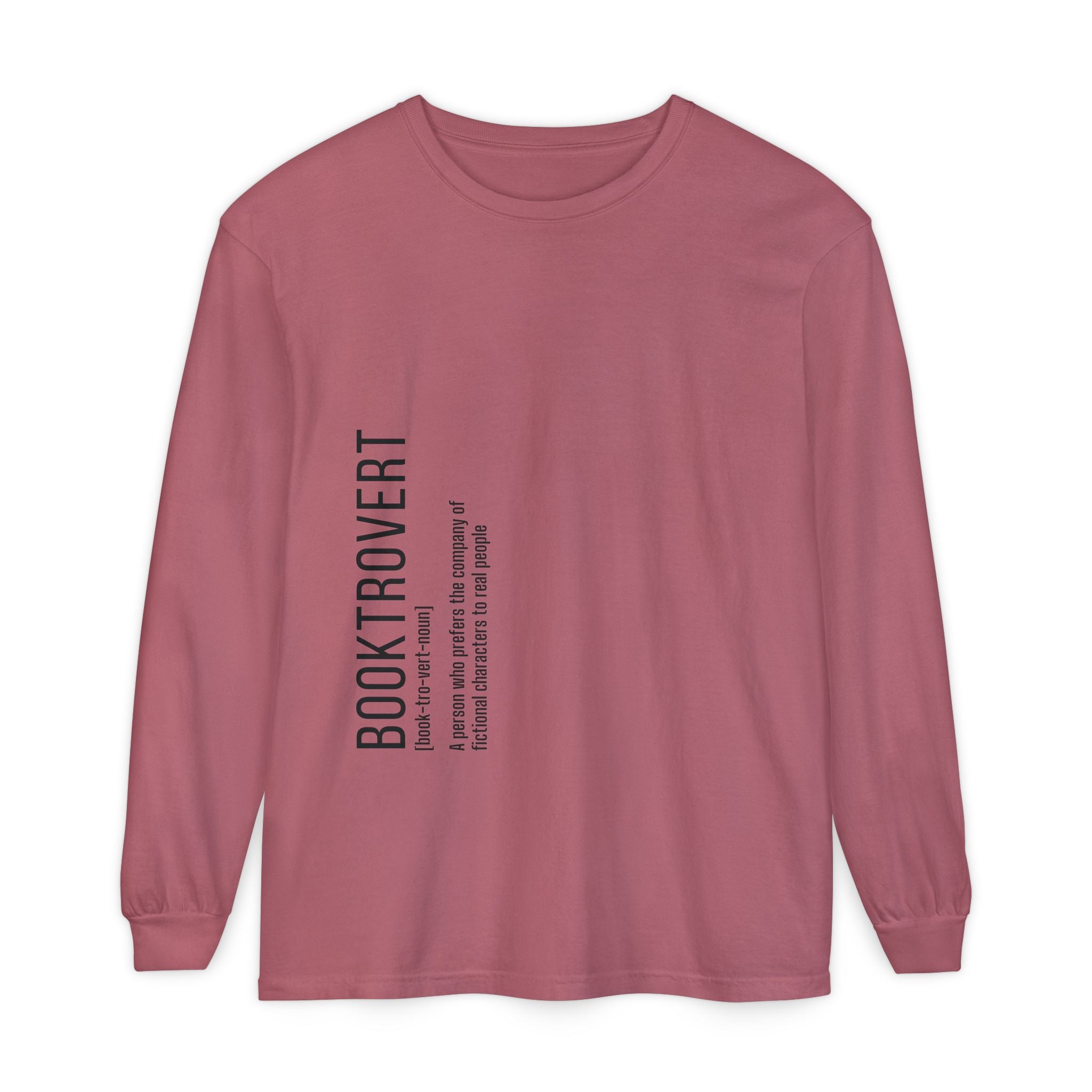 Comfort Colors 6014 Unisex  Long Sleeve T-Shirt | Booktrovert Graphic Print
