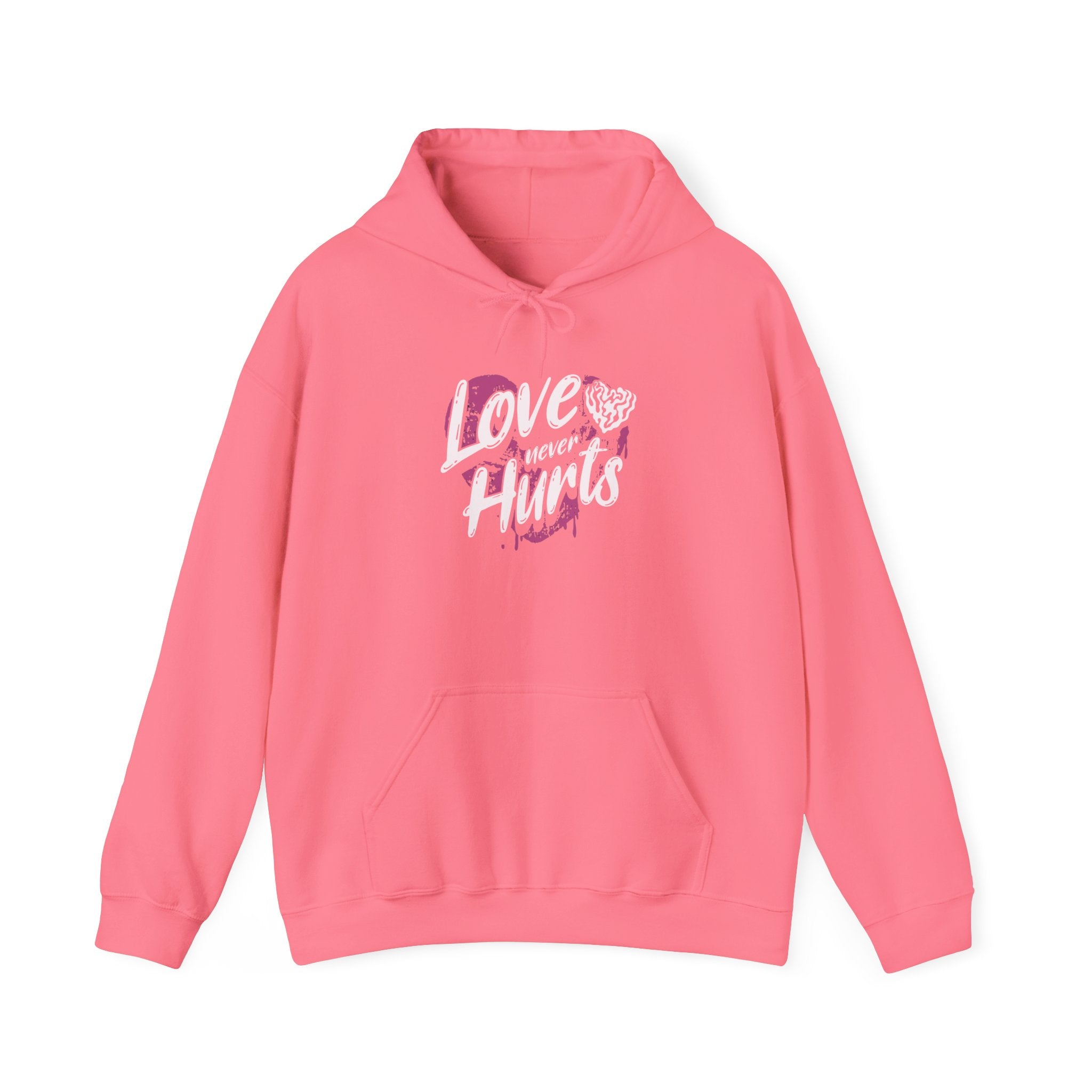 Gildan 18500 Unisex  Hooded Sweatshirt | Love Never Hurts Graphic Print