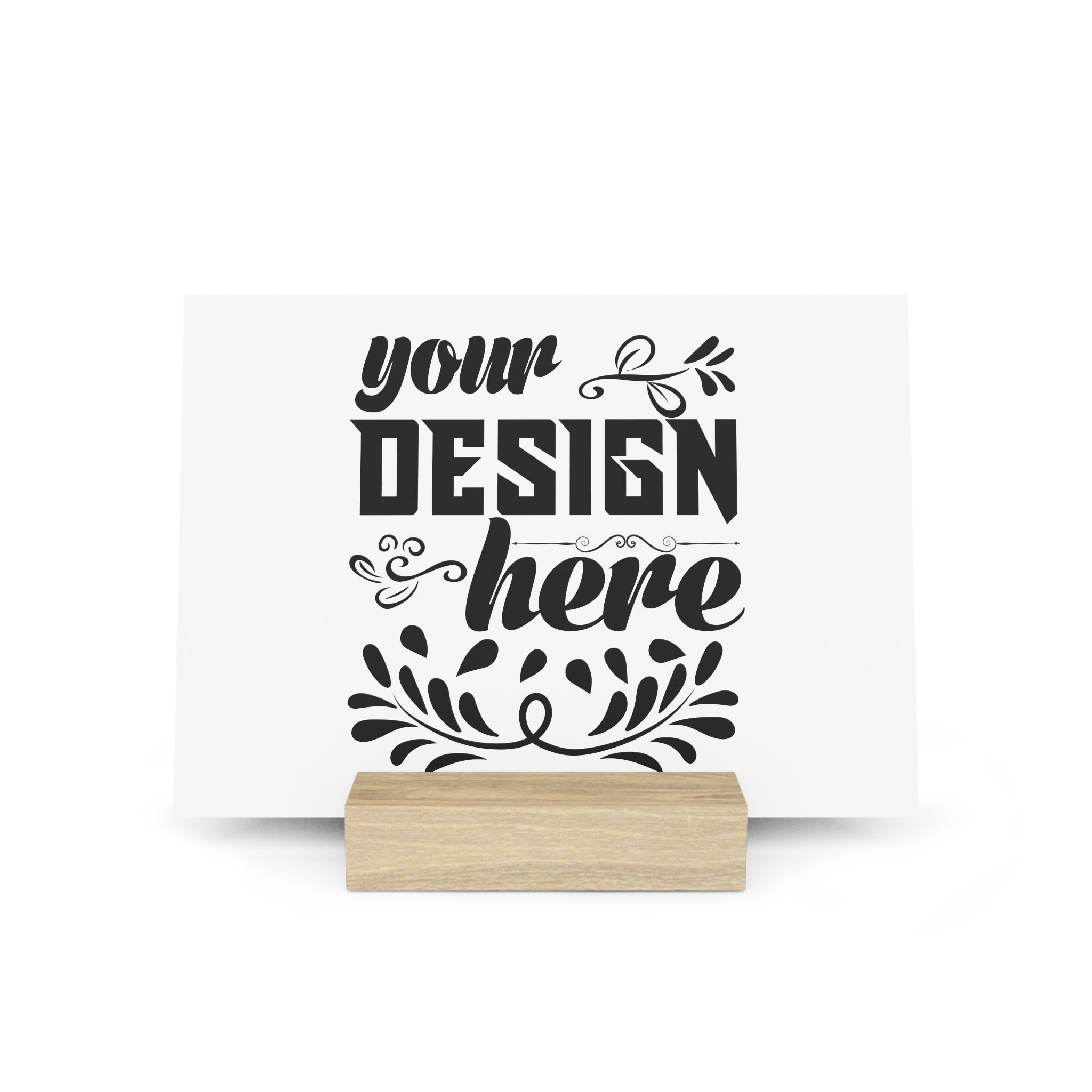 Customizable Gallery Board with Wooden Stand 1.8mm Giclée Print
